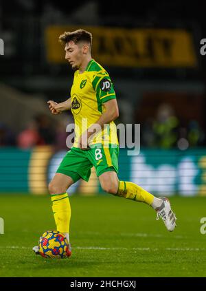 Billy Gilmour de Norwich City en action pendant le match de la Premier League à Selhurst Park, Londres.Date de la photo: Mardi 28 décembre 2021. Banque D'Images