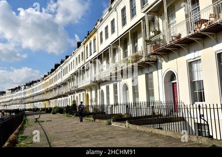 Royal York Crescent, Clifton, Bristol, Royaume-Uni Banque D'Images