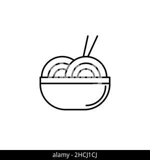 Icône de levage de pâtes avec une fourchette.Icônes et pictogrammes des aliments Illustration de Vecteur
