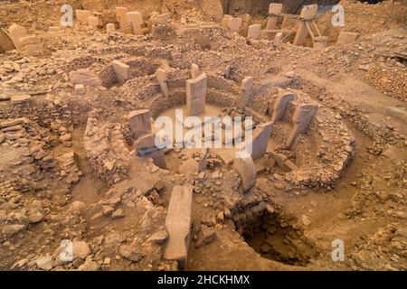 Gobeklitepe.Annexe C du site archéologique de Gobeklitepe à Sanliurfa Turquie. Banque D'Images
