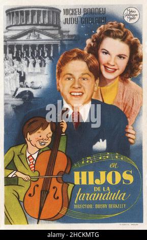 MICKEY ROONEY et JUDY GARLAND dans LES BABES DANS LES ARMES (1939), dirigé par BUSBY BERKELEY.Crédit: M.G.M./ Album Banque D'Images