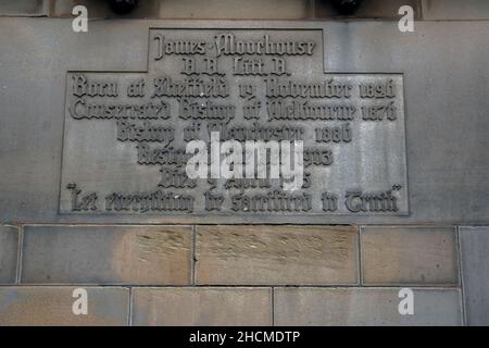 Ornement historique à la cathédrale de Manchester Angleterre 8-12-2021 Banque D'Images