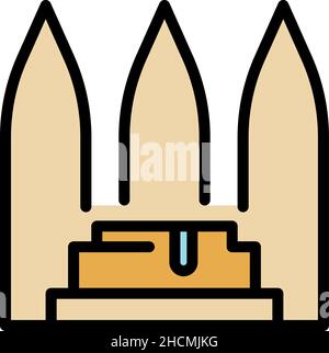 Icône hammam hammam.Contour hammam vecteur icône couleur plat isolé Illustration de Vecteur