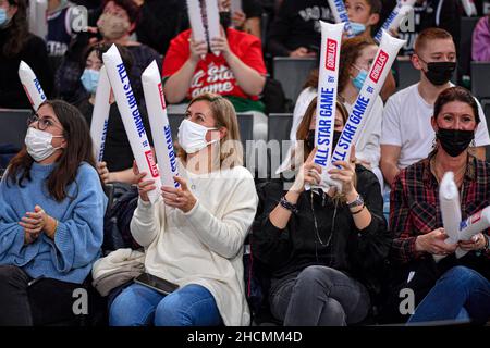 Paris, France.29th décembre 2021.All Star Game of Championship Elite à l'Accor Arena de Paris-Bercy.Plus de 16 000 spectateurs ont assisté au salon français de basket-ball à Paris, en France, le 29 décembre m 2021.(Photo de Lionel Urman/Sipa USA) crédit: SIPA USA/Alay Live News Banque D'Images