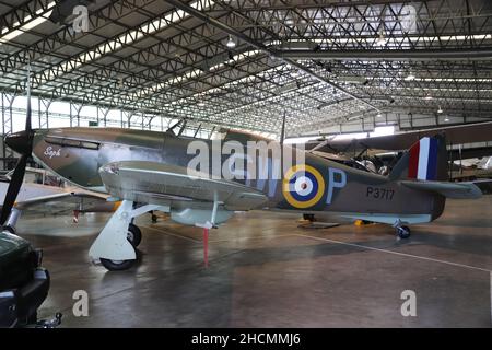 Hawker Hurricanes à Duxford Banque D'Images