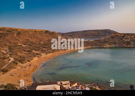 Ramla Bay sur Gozo, Malte, en août 2021 Banque D'Images