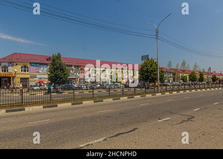 GROZNY, RUSSIE - 25 JUIN 2018 : vue d'ensemble du marché de Berkat à Grozny, Russie. Banque D'Images