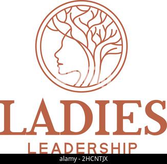 Design moderne et simple POUR LES FEMMES, logo de leadership Illustration de Vecteur