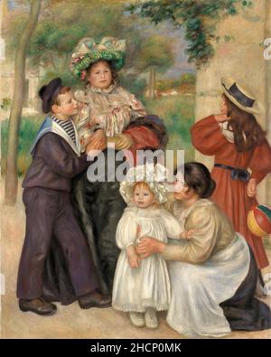 Un portrait de la famille de l'artiste (la famille de l'artiste) par l'impressionniste français Pierre Auguste Renoir Banque D'Images