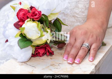 Photos de mariage d'un couple latino-américain (cubain) Banque D'Images