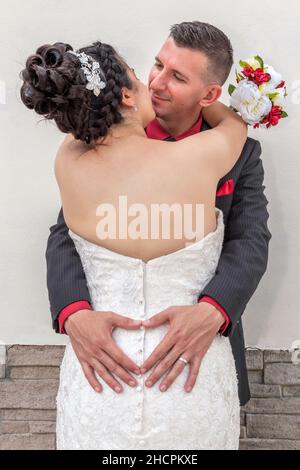 Photos de mariage d'un couple latino-américain (cubain) Banque D'Images