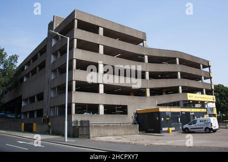 Le parking NCP Maid Marian Way à Nottingham, au Royaume-Uni Banque D'Images