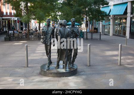 Le Quatuor par Richard Perry, 1986 ans sur Angel Row à Nottingham, au Royaume-Uni Banque D'Images