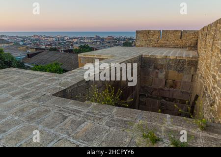 Horizon de Derbent dans la République du Dagestan pris des murs de fortification, Russie Banque D'Images