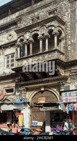 12 25 2021 Sukhanand Dharmshala ChetterNation Building C P tank Bhuleshwar à Mumbai Maharashtra Inde Banque D'Images