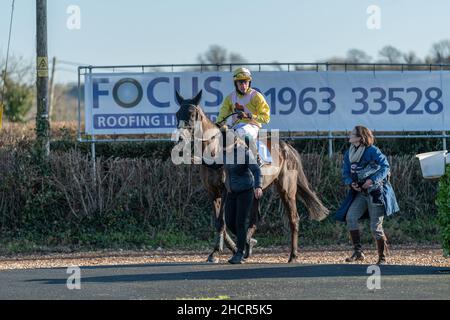 Première course à Wincanton décembre 2nd 2021 Banque D'Images