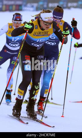 Oberstdorf, Allemagne.31st décembre 2021.Ski nordique/ski de fond: Coupe du monde, Tour de ski, 10 km de démarrage de masse classique, femmes.Victoria Carl de l'Allemagne sur la piste.Credit: Karl-Josef Hildenbrand/dpa/Alay Live News Banque D'Images