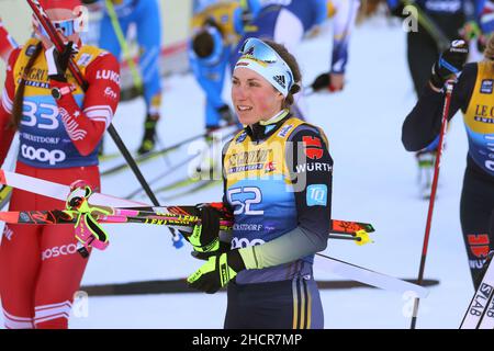 Oberstdorf, Allemagne.31st décembre 2021.Ski nordique/ski de fond: Coupe du monde, Tour de ski, 10 km de démarrage de masse classique, femmes.Antonia Fräbel, d'Allemagne, en finale.Credit: Karl-Josef Hildenbrand/dpa/Alay Live News Banque D'Images