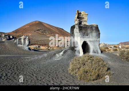 Rofera de Teseguite, roches frappantes dans le paysage volcanique de Lanzarote, îles Canaries, Espagne. Banque D'Images