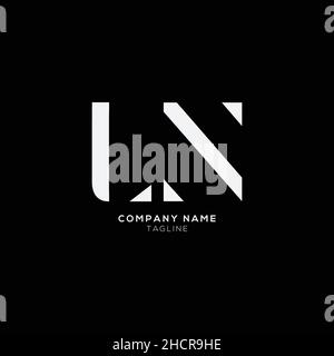 Creative moderne LN lettre Business logo Design Alphabet icône symbole vectoriel.Modèle élégant et créatif de logo LN. Illustration de Vecteur