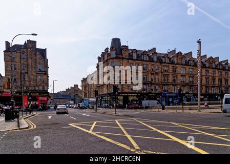 Vue de la ville marchande - Glasgow, Écosse, Royaume-Uni - 23rd de juillet 2021 Banque D'Images