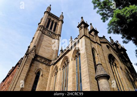 Théâtre de Ramshorn dans l'ancienne église d'Ingram Street.Vue de l'ancienne église abritant le théâtre Ramshorn, une partie de l'université Strathclyde - Glasgow, Scotlan Banque D'Images