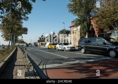 Istanbul, Turquie - 30 octobre 2021 : une rue à Fatih, istanbul.Photo éditoriale à Istanbul. Banque D'Images