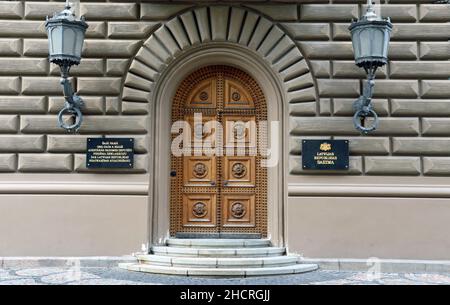 Bâtiment du Parlement de la République de Lettonie Banque D'Images