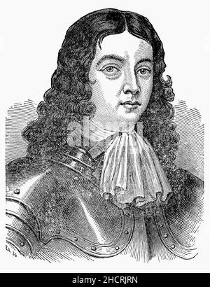 Un portrait de 19th William Penn (1644-1718) datant de la fin du siècle fonde la province de Pennsylvanie, la colonie britannique nord-américaine qui devient l'État américain de Pennsylvanie.En avance sur son temps, Penn a exposé les principes démocratiques qui ont servi d'inspiration à la Constitution des États-Unis.Il a également publié un plan pour les Etats-Unis d'Europe, "le Dyet européen, le Parlement ou les Etats". Banque D'Images