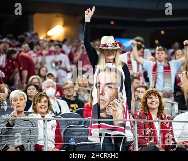 Arlington, Texas, États-Unis.31st décembre 2021.Encadre NICK SABAN super fan.(Credit image: © Hoss Mcbain/ZUMA Press Wire) Credit: ZUMA Press, Inc./Alamy Live News Banque D'Images