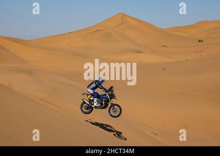 Hail, Arabie Saoudite.01st janvier 2022.16 Branch Ross (bwa), Monster Energy Yamaha Rally Team, Yamaha WR450F Rally, moto, action pendant la phase 1A du Dakar Rally 2022 entre Jeddah et Hail, le 1st 2022 janvier à Hail, Arabie Saoudite - photo Florent Gooden / DPPI crédit: DPPI Media/Alay Live News Banque D'Images