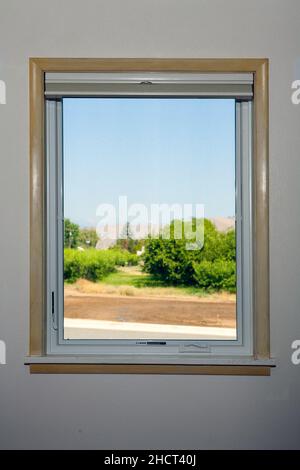 Images de fenêtres résidentielles montrant les nouvelles installations, excellente isolation, double vitrage, haute technologie, et beaucoup plus silencieux de bonnes fenêtres. Banque D'Images