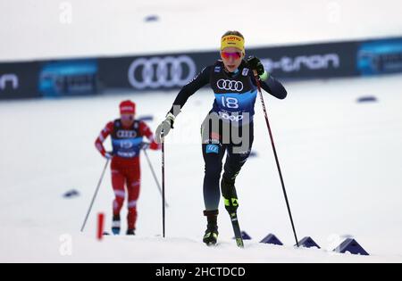 Oberstdorf, Allemagne.01st janvier 2022.Ski nordique/ski de fond: Coupe du monde, Tour de ski, qualification, sprint classique, femme.Lisa Lohmann d'Allemagne sur la piste.Credit: Karl-Josef Hildenbrand/dpa/Alay Live News Banque D'Images
