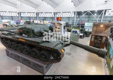 Angleterre, Dorset, Bovington Camp, vue intérieure du Tank Museum Banque D'Images