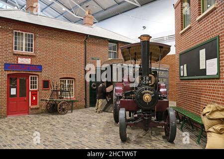 W Tasker & Sons Steam traction Engine « Blossom », Milestones Museum, Leisure Park, Churchill Way West, Basingstoke,Hampshire, Angleterre, Royaume-Uni, Europe Banque D'Images