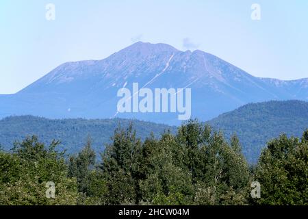 Le célèbre Mont Katahdin du Maine. Banque D'Images