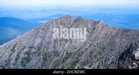 Mount Katahdin's Knife's Edge, panoramique Banque D'Images