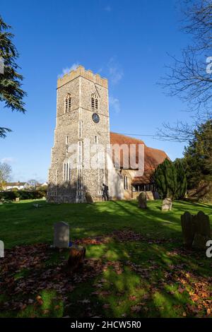 Village paroissial église de Saint John, Great Wenham, Suffolk, Angleterre, Royaume-Uni Banque D'Images