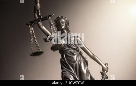 Statue de droit de la justice image concept Banque D'Images