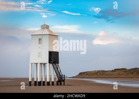 Phare de Burnham-on-Sea Low, Somerset, Royaume-Uni 2021 Banque D'Images