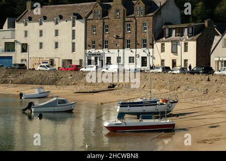 Photographie en couleur du port de Stonehaven, Aberdeenshire, Écosse. Banque D'Images