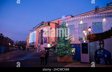 Lors du match de la Premier League entre Chelsea et Brighton & Hove Albion au Stamford Bridge, Londres, Royaume-Uni - 29th décembre 2021 - usage éditorial uniquement.Pas de merchandising.Pour les images de football, les restrictions FA et Premier League s'appliquent inc. Aucune utilisation Internet/mobile sans licence FAPL - pour plus de détails, contactez football Dataco Banque D'Images