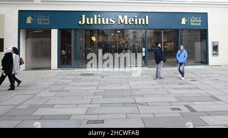 Vienne, Autriche.La maison de Julius Meinl am Graben dans le premier quartier de Vienne Banque D'Images