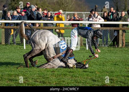 Courses du lendemain de Noël à Wincanton - course 1 Banque D'Images