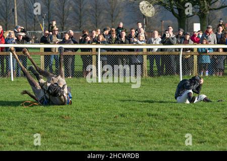 Courses du lendemain de Noël à Wincanton - course 1 Banque D'Images