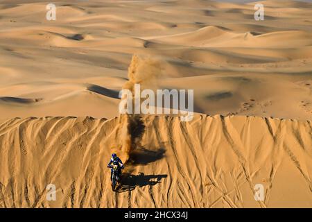 30 Maio Antonio (prt), Franco Sport Yamaha Racing Team, Yamaha WR450F Rally, moto, action pendant la phase 1A du Dakar Rally 2022 entre Jeddah et Hail, le 1st 2022 janvier à Hail, Arabie Saoudite - photo Eric Vargiolu / DPPI Banque D'Images