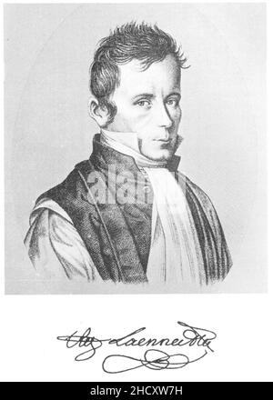 René-Théophile-Hyacinthe Laennec (1781-1826). Banque D'Images