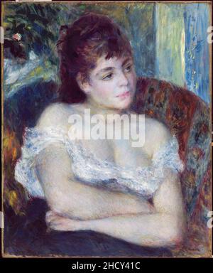 Renoir - Femme dans un fauteuil, 1874. Banque D'Images