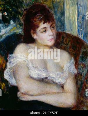 Renoir femme dans un fauteuil. Banque D'Images