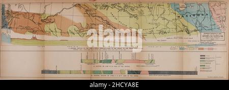 Rapport sur la géologie et les ressources de la région dans les environs du quarante-neuvième parallèle, du lac des Bois aux montagnes Rocheuses Banque D'Images